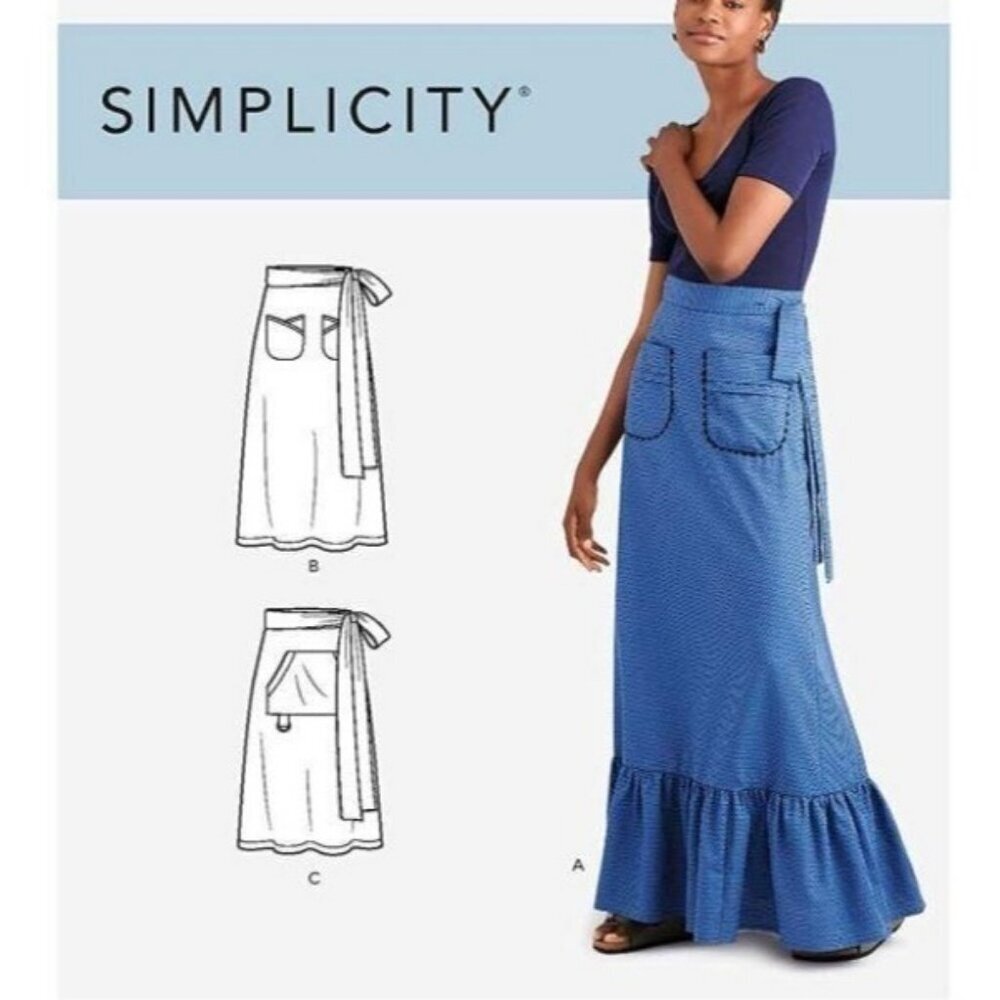 Simplicity Sewing Pattern 9049 10431 Misses Wrapped Skirt Size 14-22‎